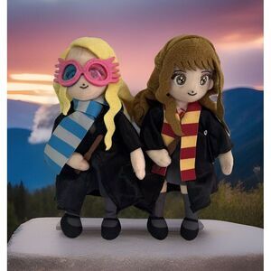 Harry Potter - Hermione Granger & Luna Lovegood 8" Plush‎ W/ Spell Sound Effects